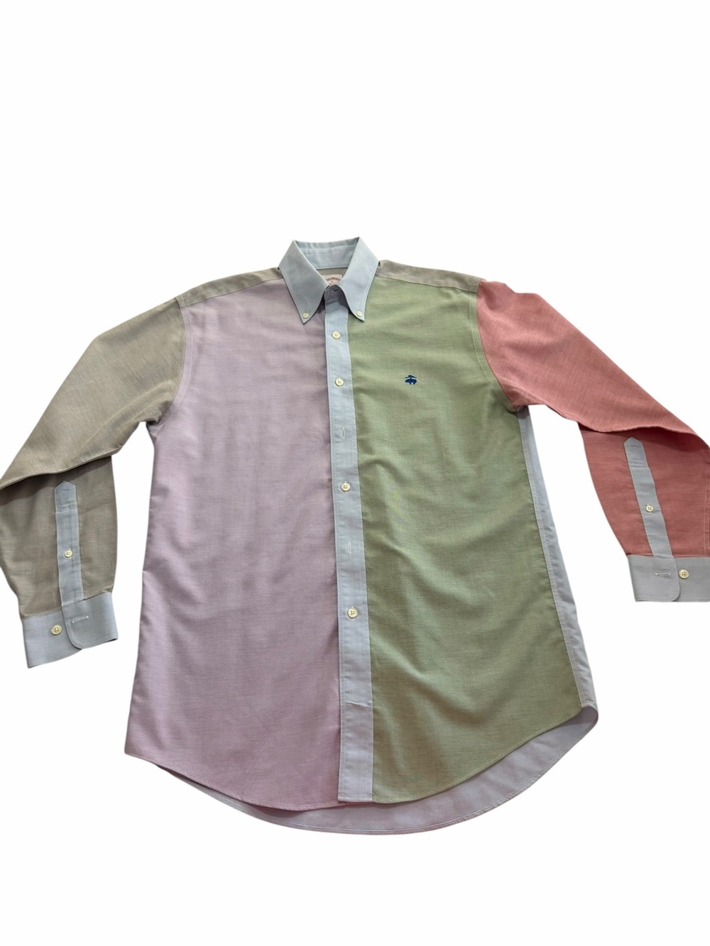 Brooks Brothers 346 Multi-panel Fun Shirt Button Down Size Small Cotton Summer - Picture 4 of 11